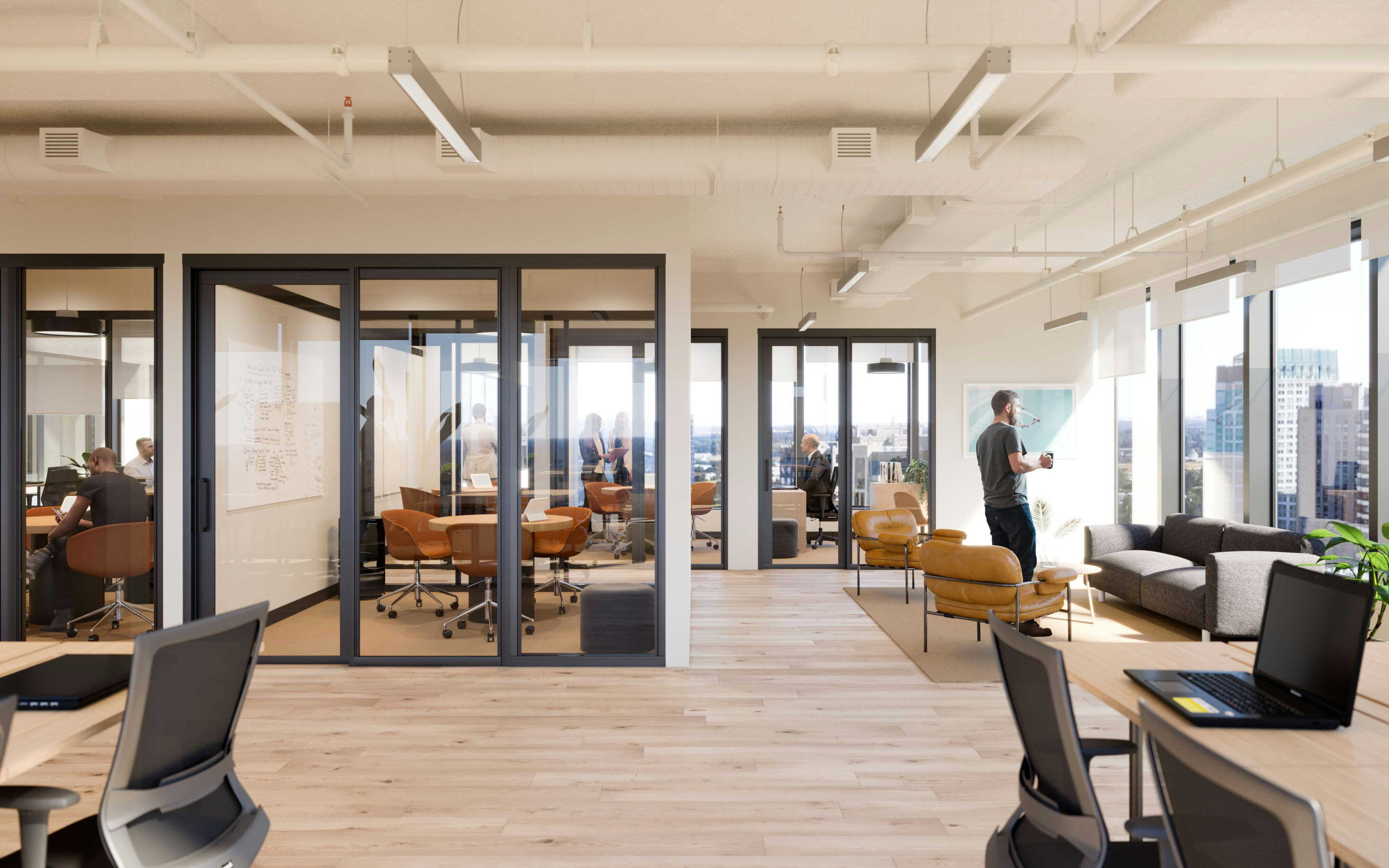 Move right in with offices that include furniture, high-speed WiFi, and cleaning services